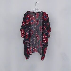 By Together Short Sleeve Floral Kimono